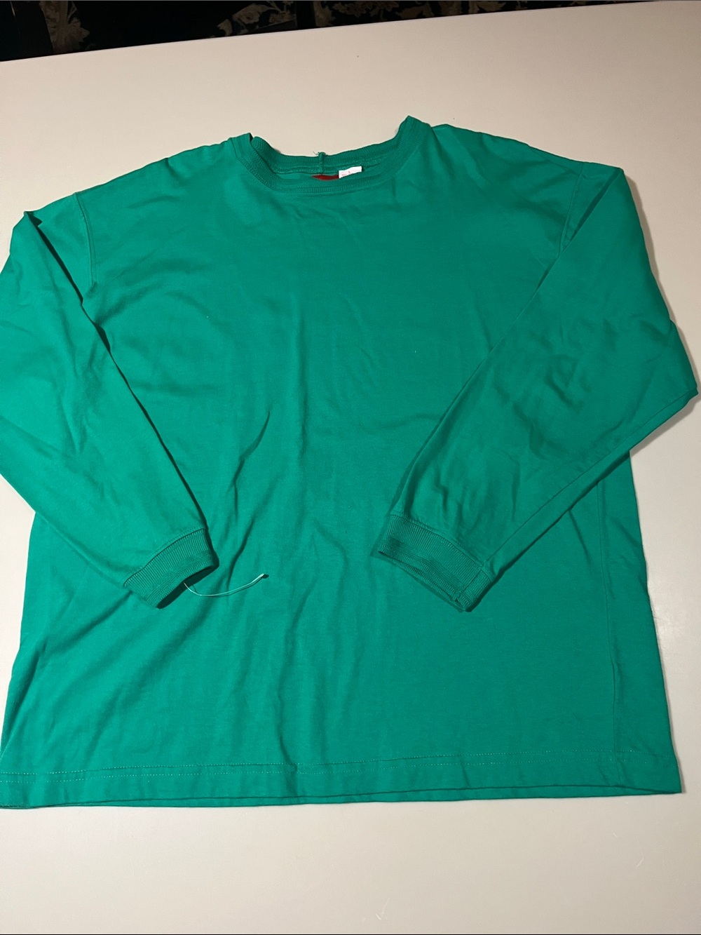 liz & co. Women's Long Sleeve Tee in Emerald Green